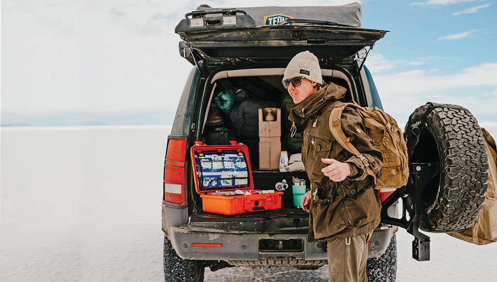 Miles for Military: Andy Ellis Treks Across the Salt Flat