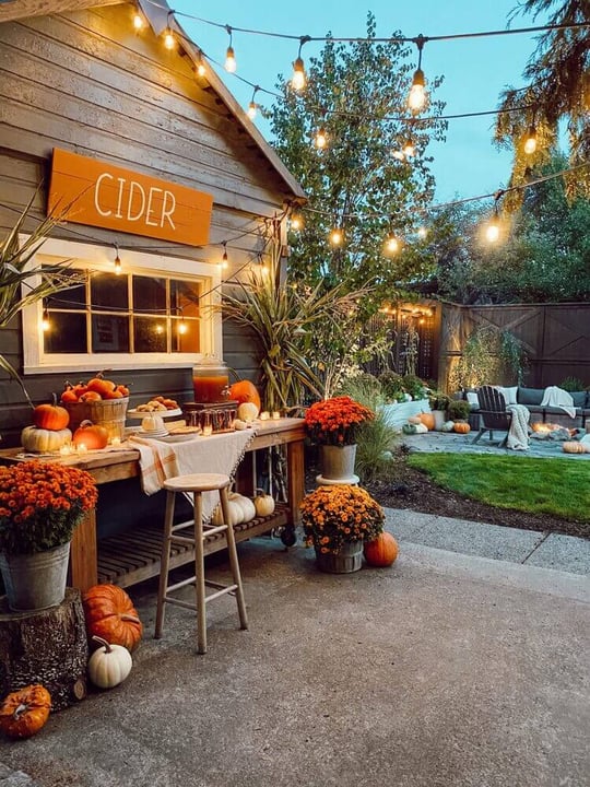 Create a Cider Bar for Movie Night