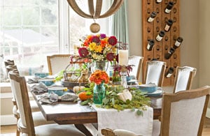 A Fresh & Colorful Fall Thanksgiving Table