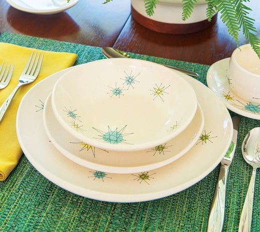 Retro Dinnerware for a Mid Century Thanksgiving