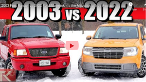 2003 Ford Ranger vs. 2022 Ford Maverick