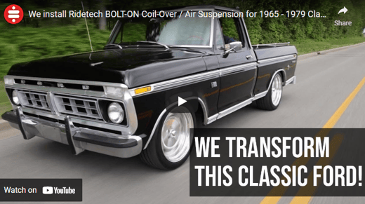 BOLT-ON Coil-Over / Air Suspension for ‘65-’79 Classic Ford Truck 