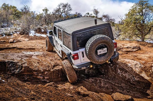 Overland Jeep Takes Underground Adventure