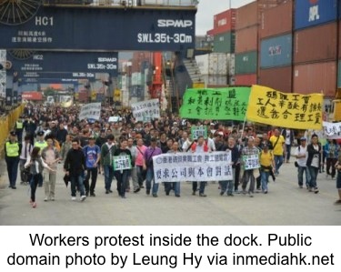 Hong Kong Dockworkers Strike