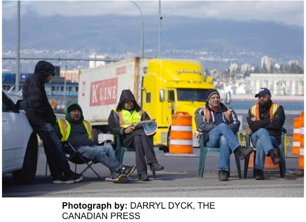 Port Metro Vancouver Truckers Strike