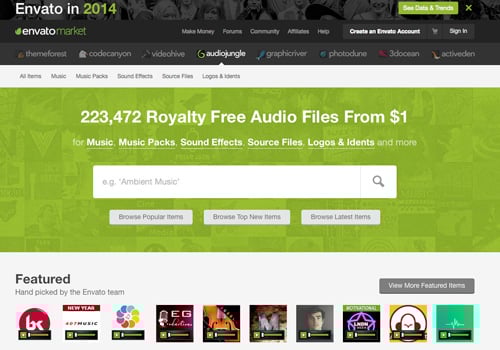 audiojungle music audio layout