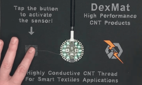 Carbon Nanotube Yarn Touch Sensor