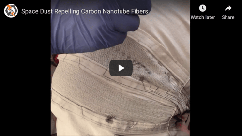 Space Dust Repelling Carbon Nanotube Fibers