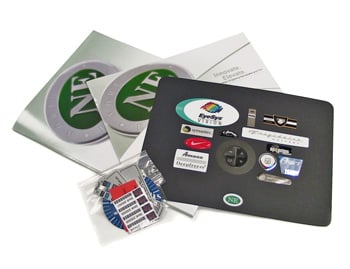plastic nameplate and label sample kit | Northern Engraving