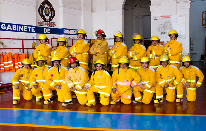 Brigada de bomberos en Casa Sauza Brigada de bomberos en Casa Sauza