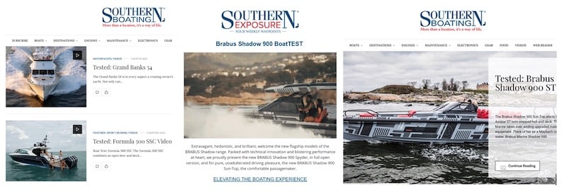 Southern Boating - BoatTEST Content