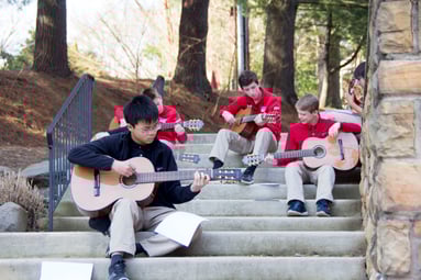guitars playing middle school