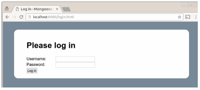 Mongoose Embedded Web Server Cookie Auth