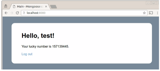 Mongoose Embedded Web Server Cookie Auth2 Mongoose Embedded Web Server Cookie Auth2