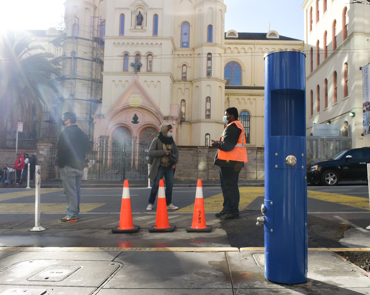 The Potable Water Station Outside of St. Anthony's