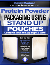 Flat Bottom Stand Up Bag For Protein Powder Packaging