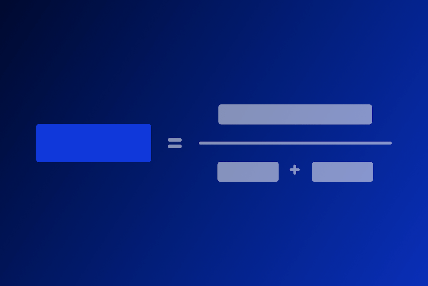 A hypothetical equation showing the AP ratio formula