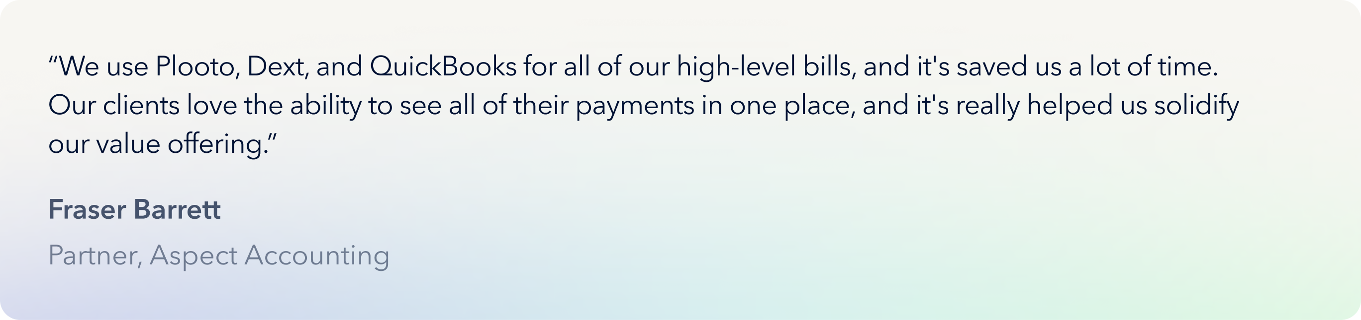 Aspect Accounting quote 2