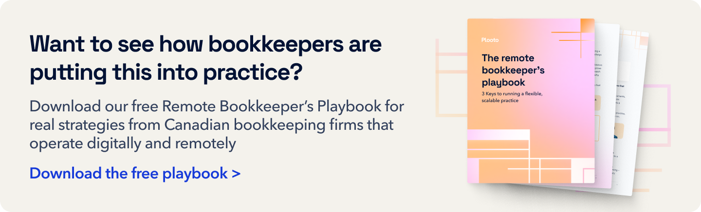 Remote bokkeeper's playbook