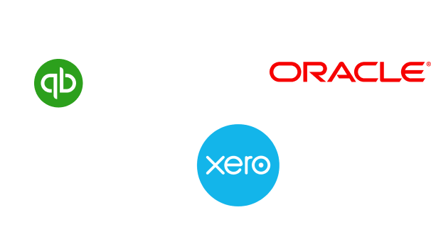 QuickBooks, Xero, and NetSuite logos