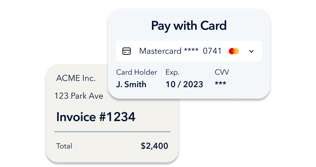 Pay with card app component