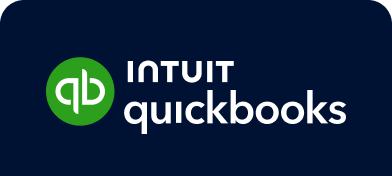 Intuit QuickBooks logo over a black background