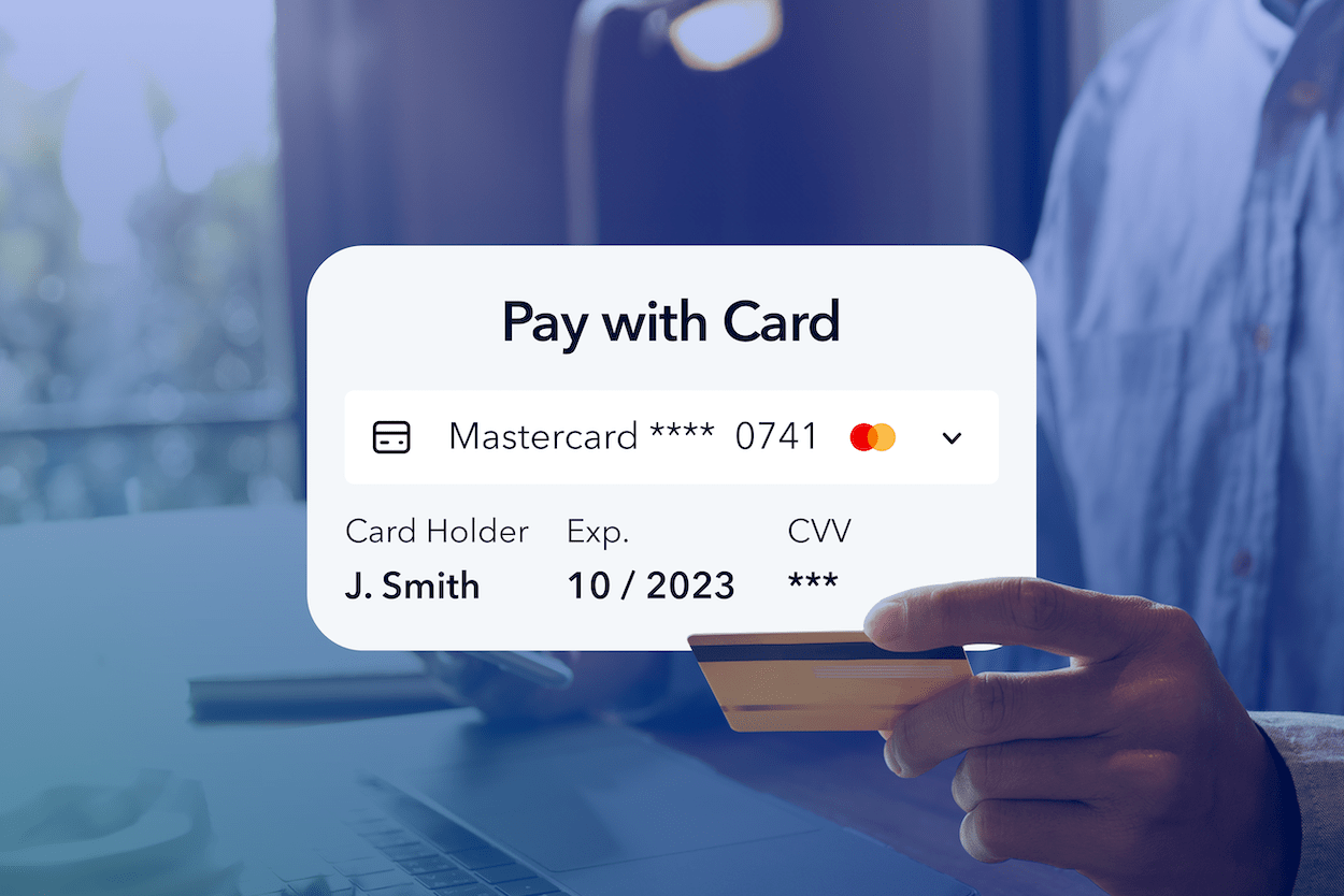 Pay with card header