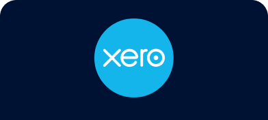 Xero logo over a black background