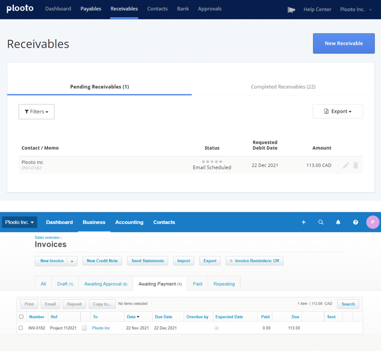 accounts receivables examples