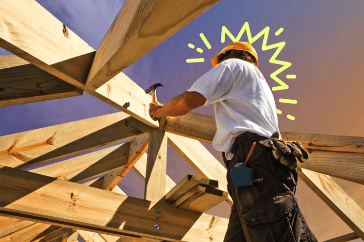 Contractor reviewing project estimates to prevent budget overruns and improve cash flow management