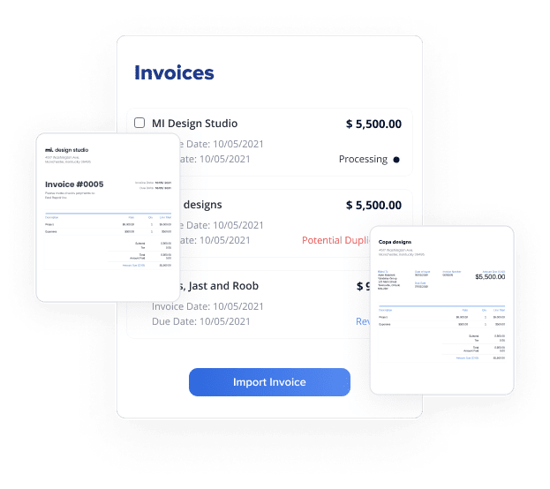 invoice import management