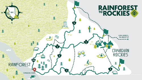 Rainforest to Rockies map-1