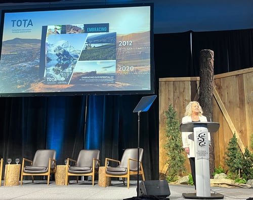 TOTA CEO Ellen Walker-Matthews at BC Tourism Industry Conference