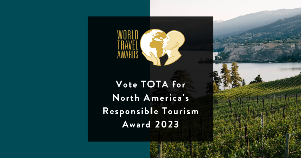 Vote TOTA for North Americas Responsible Tourism Award 2023 (s)