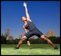 Some studies have shown that a combination of pre-exercise warm-up with stretching and post-exercise massage had positive effects on DOMS