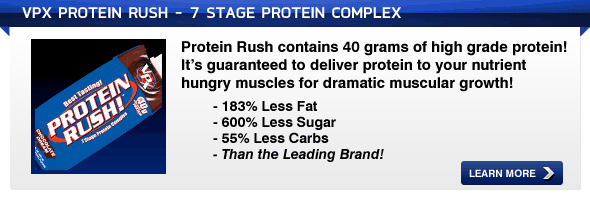 Protein Rush. 40 grams of high grade protein!