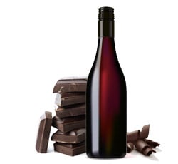 red wine dark chocolate