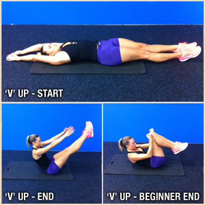 'V' Up (exercise for abs)