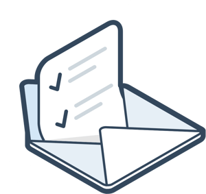 illustration of opened letter