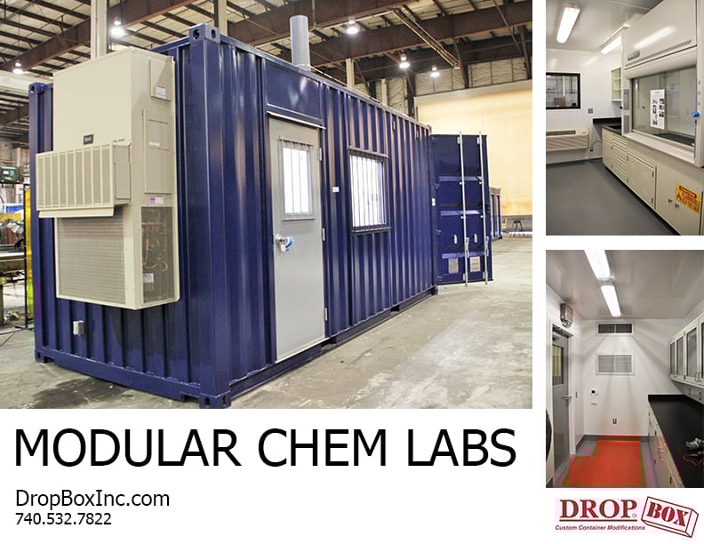 DropBox Inc, portable laboratory, portable chemical lab, containerized lab, portable lab, modular lab, modular laboratory, modular chemical lab, modular chemical labs, modular chemical laboratory
