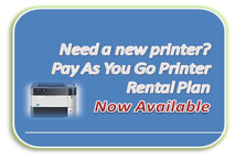 Pay as Your go printer rental plan