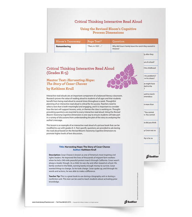 Critical-Thinking-Interactive-Read-Aloud-Harvesting-Hope