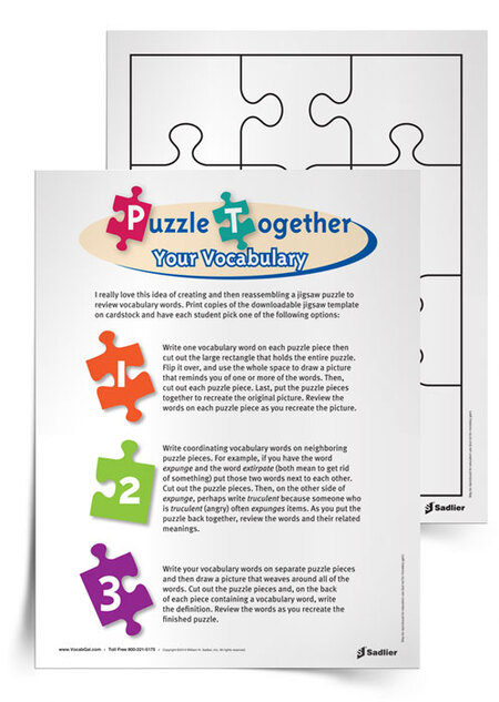 14 vocabulary printables to use during coronavirus school closures