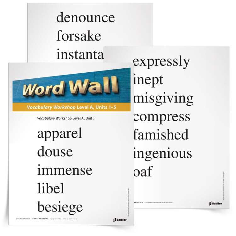 vocab words for 6th graders