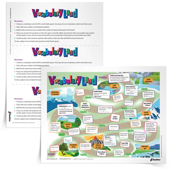 Vocabulary-Land-Game-Board
