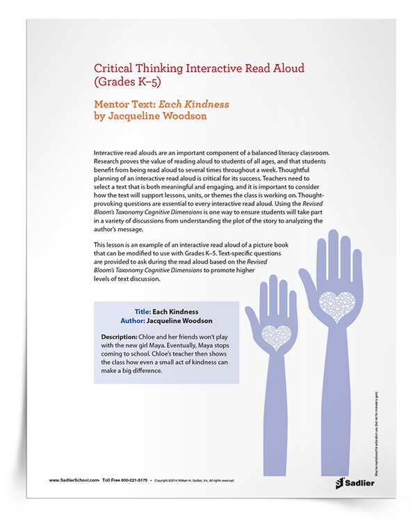 Critical-Thinking-Interactive-Read-Aloud-Each-Kindness