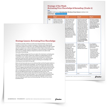 Activating-Prior-Knowledge-Strategy-Lessons