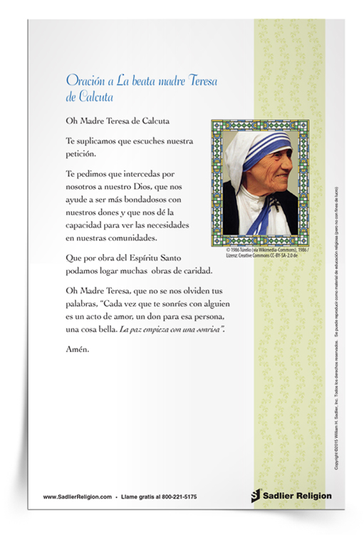 Folleto-Oración-a-La-beata-madre-Teresa-de-Calcuta