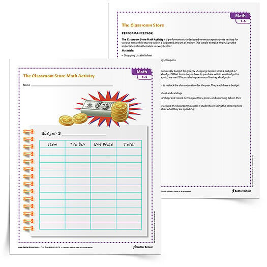 The Classroom Store Money Lesson Plan Grades 1 5 - 