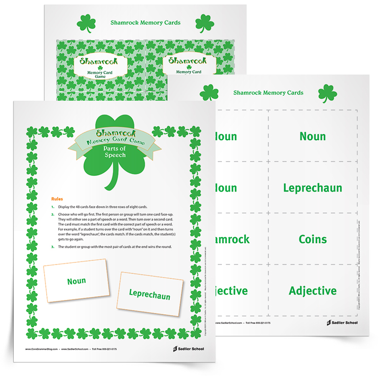 Shamrock-Memory-Card-Grammar-Game